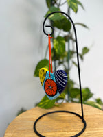Hand Painted Heart Shaped Ornament