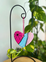 Hand Painted Heart  Ornament