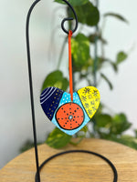 Hand Painted Heart Shaped Ornament
