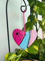 Hand Painted Heart  Ornament