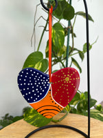 Hand Painted Heart Shaped Ornament
