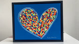 Happy Heart Original Painting  Framed 11” X 14”