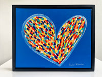 Happy Heart Original Painting  Framed 11” X 14”