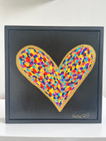 Happy Heart 12 x 12 framed artwork