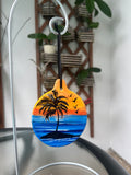 Hand painted ceramic ornament