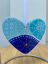 Load image into Gallery viewer, Hand Painted Heart Sahped  Ornament