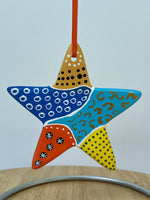 Hand Painted Star Shaped  Ornament