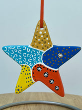 Load image into Gallery viewer, Hand Painted Star Shaped  Ornament