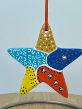Load image into Gallery viewer, Hand Painted Star Shaped  Ornament
