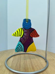 Hand Painted  Ceramic Ornament
