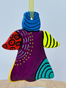 Hand Painted  Ceramic Ornament