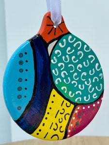Hand Painted  Ceramic Ornament