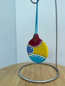 Hand Painted  Ceramic Ornament