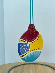 Hand Painted  Ceramic Ornament