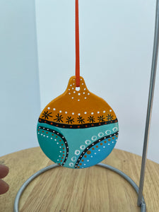 Hand Painted  Ceramic Ornament