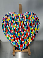 Original Heart Shaped Canvas Art
