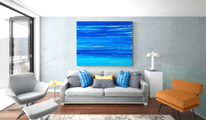 Lost At Sea Abstract Painting 48” x 60”