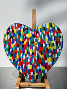 Original Heart Shaped Canvas Art