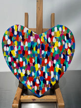 Load image into Gallery viewer, Original Heart Shaped Canvas Art