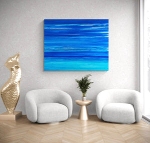 Lost At Sea Abstract Painting 48” x 60”