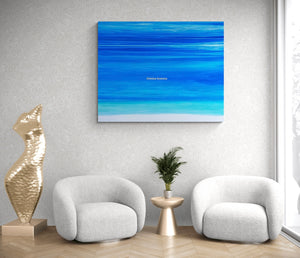 Heart Of The Sea   Abstract Painting 48” x 60”