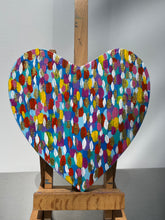 Load image into Gallery viewer, Original Hart Shaped Canvas Art