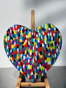 Original Heart Shaped Canvas Art