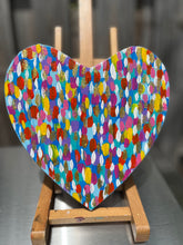 Load image into Gallery viewer, Original Hart Shaped Canvas Art