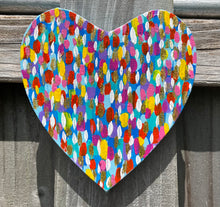 Load image into Gallery viewer, Original Hart Shaped Canvas Art