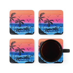 Corkwood Coaster Set