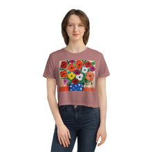 Load image into Gallery viewer, Women&#39;s Flowy Cropped Tee