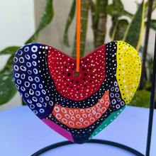 Load image into Gallery viewer, Hand Painted  Heart Shaped Ornament