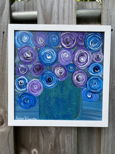Framed Abstract Art  12” x 12”