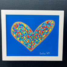 Load image into Gallery viewer, Happy Heart Framed Original Art 8” x 10”