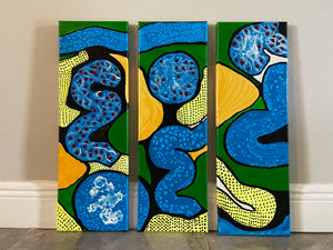 SOLD OUT ‼️ Acrylic  Painting Triptych