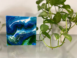 Acrylic Canvas Painting  5” x  5” x 1.5”