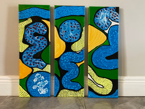 SOLD OUT ‼️ Acrylic  Painting Triptych