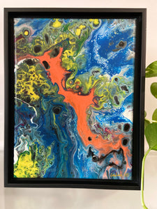 Sold out ‼️. Framed Acrylic Painting 9” x 12”