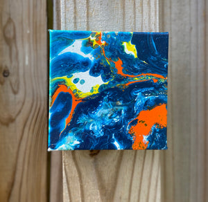 Acrylic Canvas Painting  6” x  6” x 1.5”