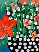 Load image into Gallery viewer, “Tropical Blossom”  Acrylic Painting 16” x 40”
