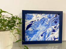 Load image into Gallery viewer, Framed Acrylic Pour Painting 8” x 10”