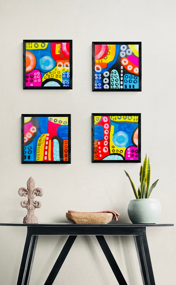Original Framed Abstract Art