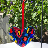Hand painted Heart Shaped Ornament