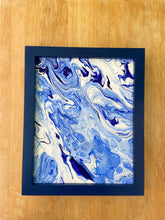 Load image into Gallery viewer, Framed Acrylic Pour Painting 8” x 10”