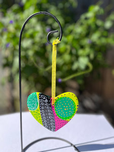 Hand painted Heart Shaped Ornament