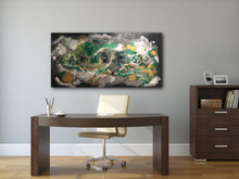 Load image into Gallery viewer, 24” x 48” Abstract Acrylic Pour Painting