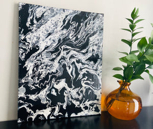 Abstract Painting 16” x 20” Acrylic Pour