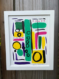 Abstract Art Framed 9” x 12”