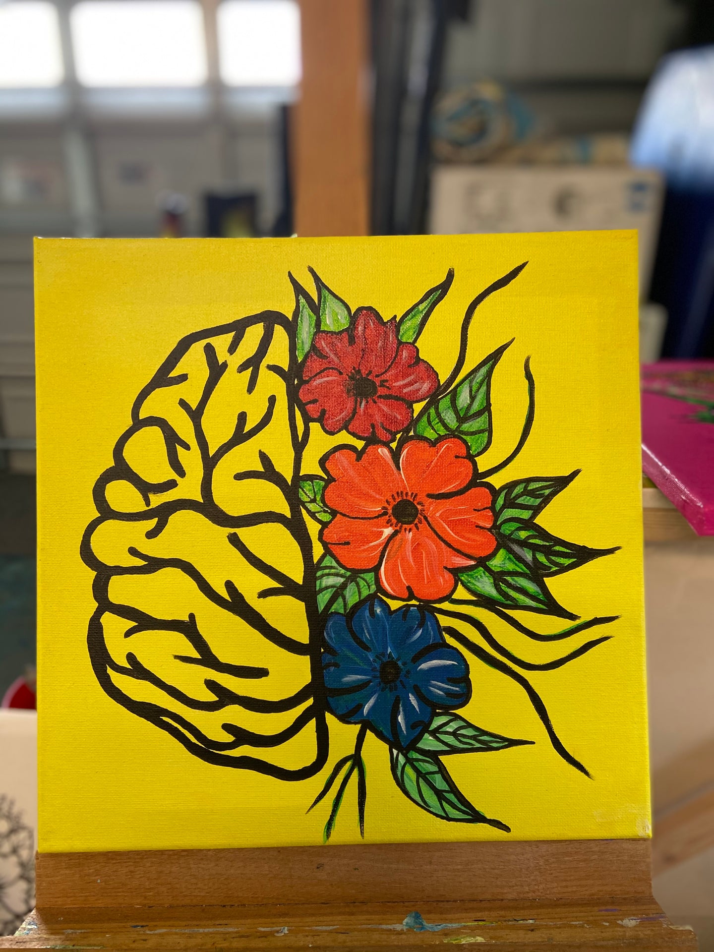 Brain Acrylic on canvas SOLD OUT ‼️