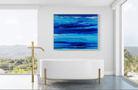 Framed Abstract Painting 48” x 60”